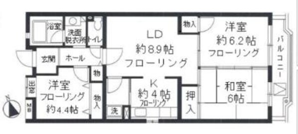 ブランニュー別所の物件間取画像